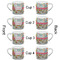 Wild Garden Espresso Cup - 6oz (Double Shot Set of 4) APPROVAL