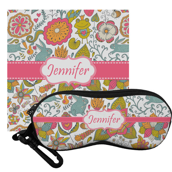 Custom Wild Garden Eyeglass Case & Cloth (Personalized)