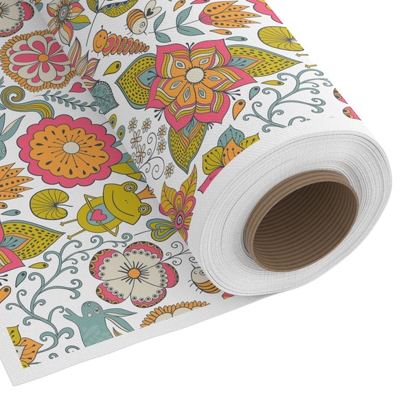 Custom Wild Garden Fabric by the Yard - Spun Polyester Poplin