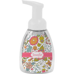 Wild Garden Foam Soap Bottle - White (Personalized)