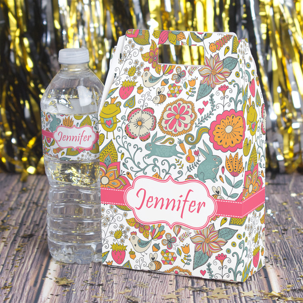 Wild Garden Gable Favor Box - In Context