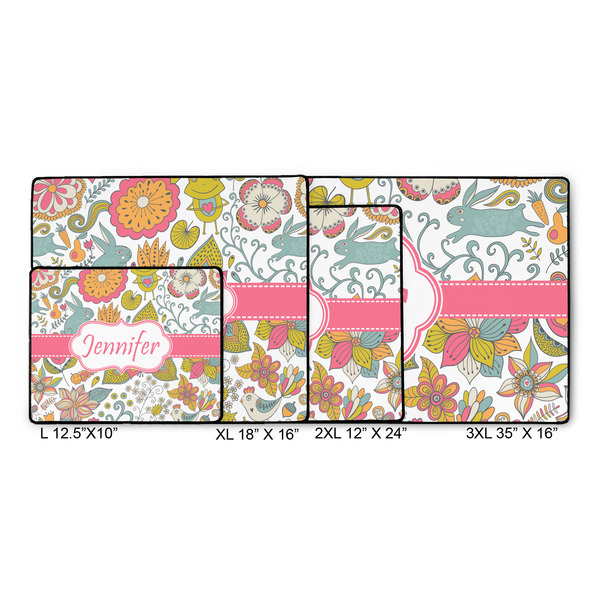 Wild Garden Gaming Mats - SIZE CHART