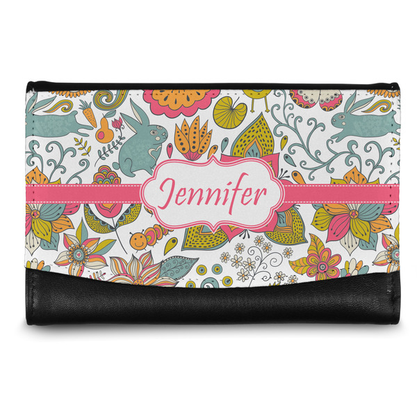 Custom Wild Garden Genuine Leather Women's Wallet - Small (Personalized)
