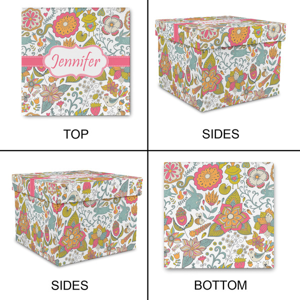 Wild Garden Gift Boxes with Lid - Canvas Wrapped - Large - Approval