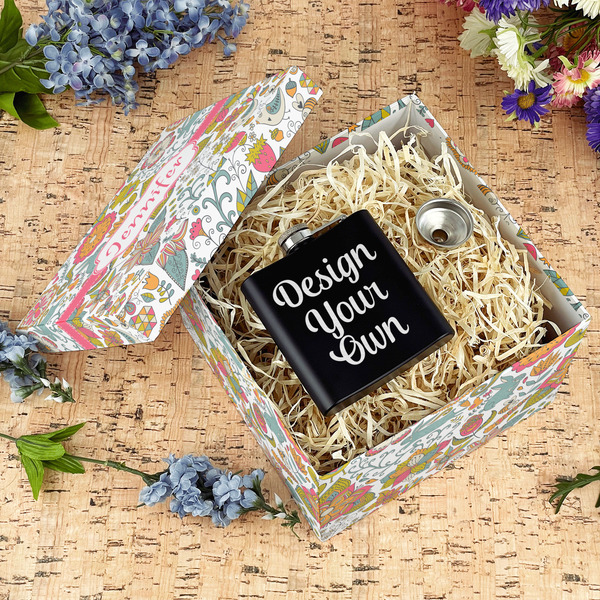 Wild Garden Gift Boxes with Lid - Canvas Wrapped - Large - In Context