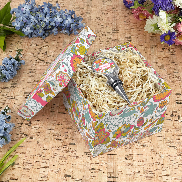 Wild Garden Gift Boxes with Lid - Canvas Wrapped - Medium - In Context