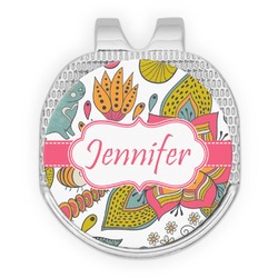 Wild Garden Golf Ball Marker - Hat Clip - Silver