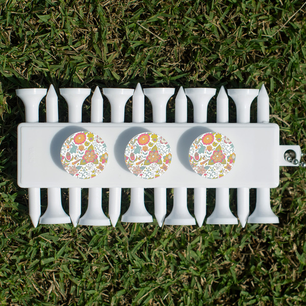 Wild Garden Golf Tees & Ball Markers Set - Back