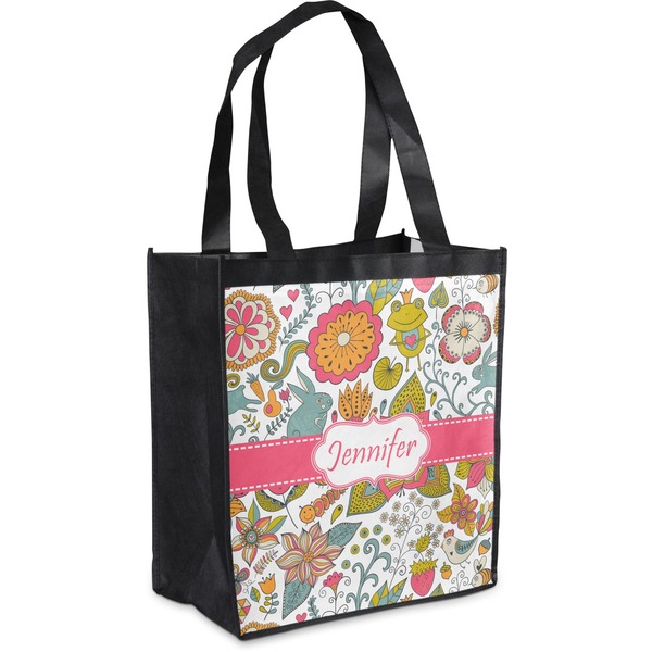 Custom Wild Garden Grocery Bag (Personalized)