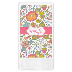 Wild Garden Guest Napkins - Full Color - Embossed Edge (Personalized)