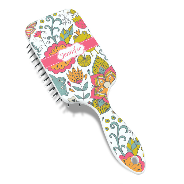 Wild Garden Hair Brush - Angle View