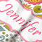 Wild Garden Hooded Baby Towel- Detail Close Up