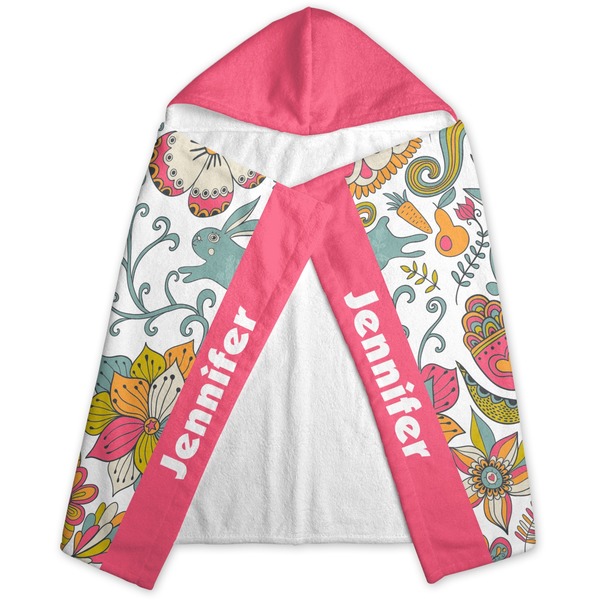 Wild Garden Hooded Towel - Folded