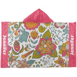 Wild Garden Kids Hooded Towel (Personalized)