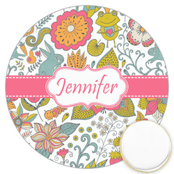 Wild Garden Printed Cookie Topper - 3.25" (Personalized)