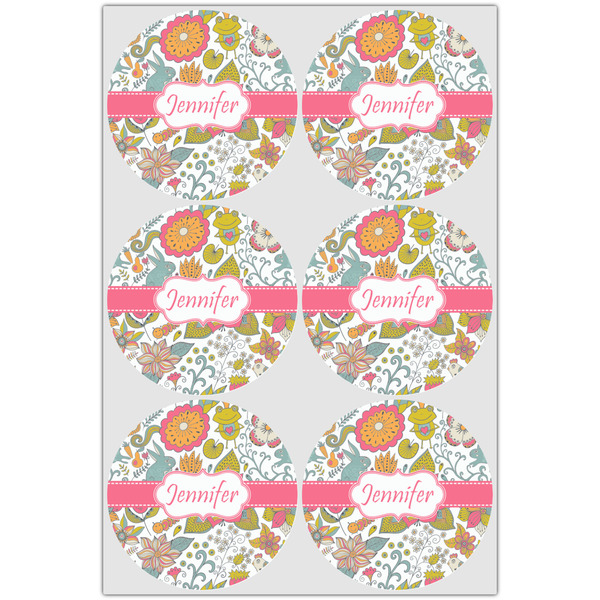 Wild Garden Icing Circle - Large - Set of 6