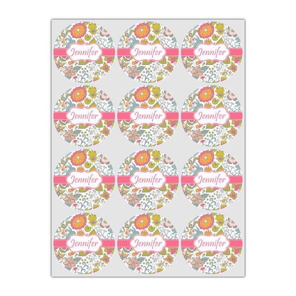 Wild Garden Icing Circle - Small - Set of 12