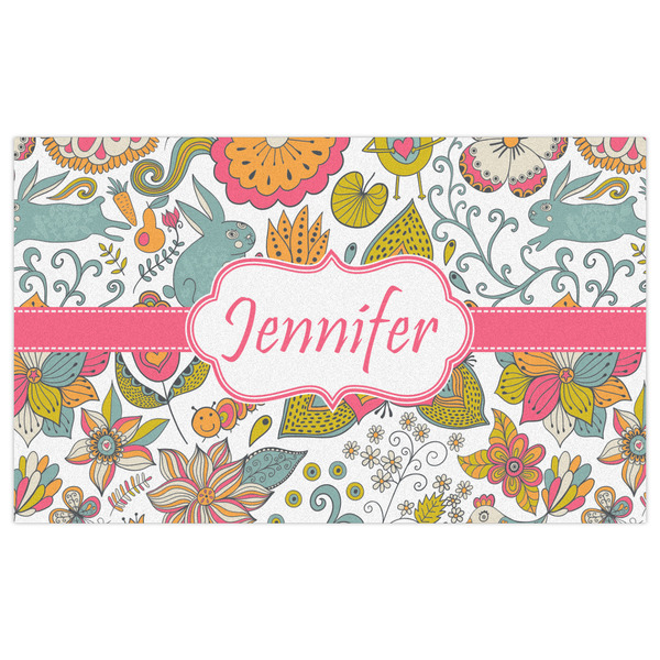 Wild Garden Indoor / Outdoor Rug - 3'x5' - Front Flat