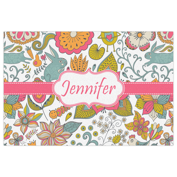 Wild Garden Indoor / Outdoor Rug - 4'x6' - Front Flat