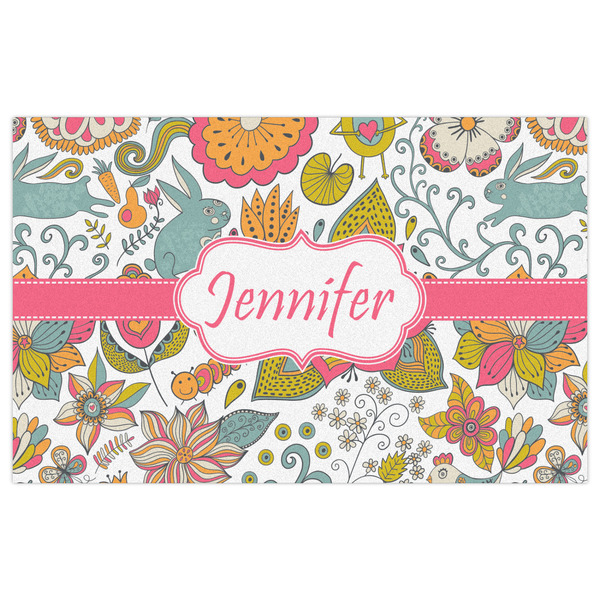 Wild Garden Indoor / Outdoor Rug - 5'x8' - Front Flat