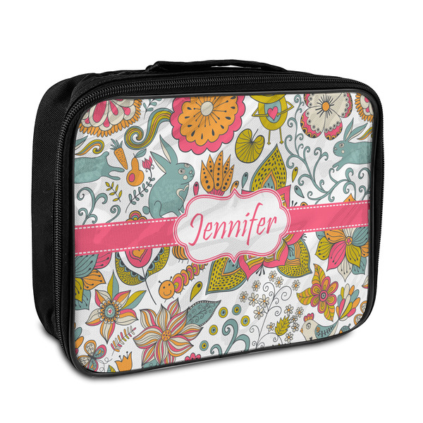 Custom Wild Garden Insulated Lunch Bag (Personalized)