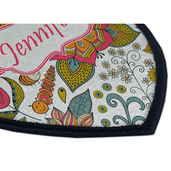 Wild Garden Iron on Shield 3 Detail