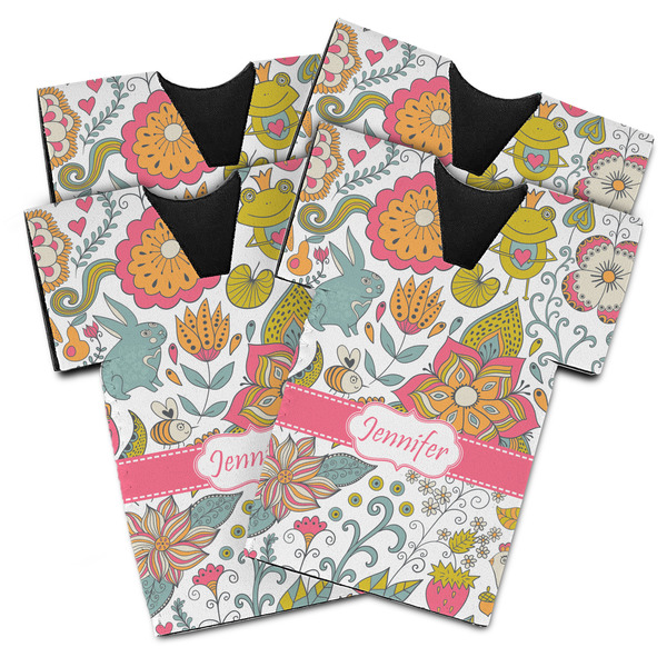 Wild Garden Jersey Bottle Cooler - Set of 4 - MAIN (flat)