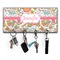 Wild Garden Key Hanger w/ 4 Hooks w/ Name or Text