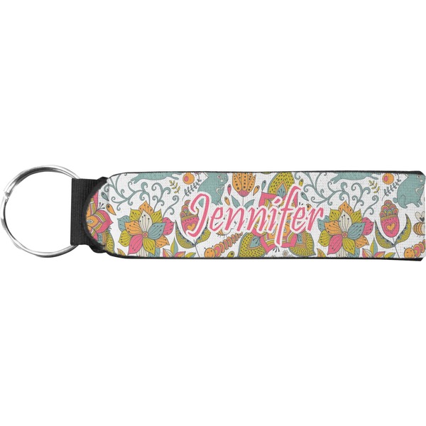 Custom Wild Garden Neoprene Keychain Fob (Personalized)