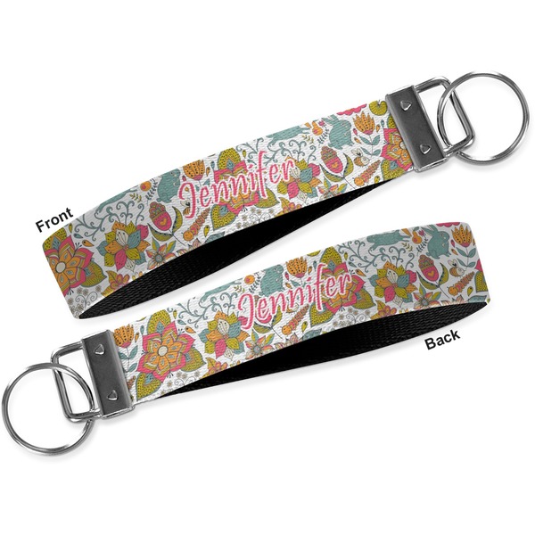 Wild Garden Key-chain - Metal and Nylon - Front and Back