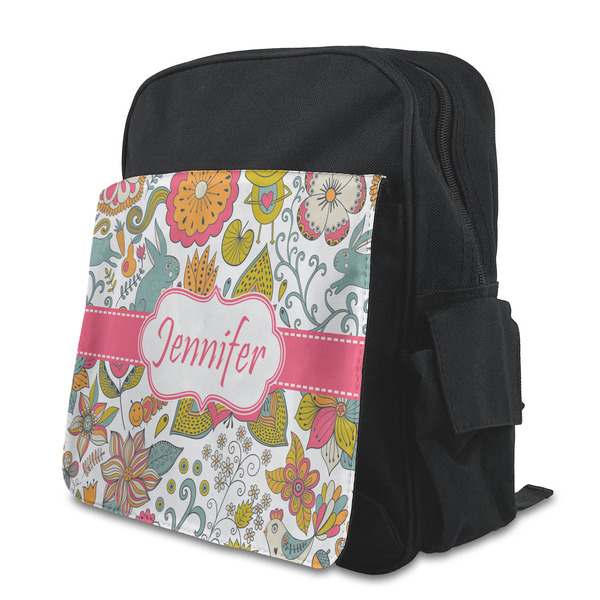 Custom Wild Garden Preschool Backpack (Personalized)