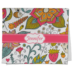 Wild Garden Kitchen Towel - Poly Cotton w/ Name or Text
