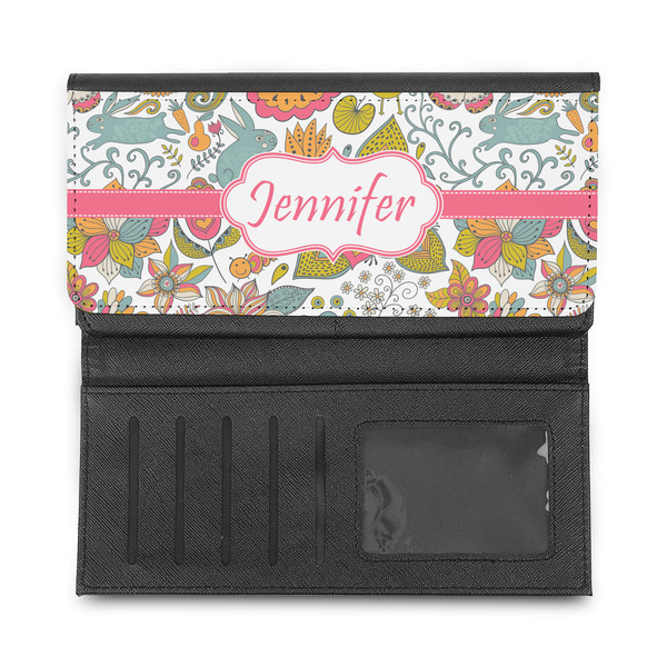 Wild Garden Ladies Wallet - Half Way Open