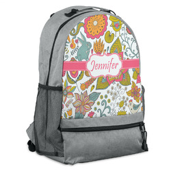 Wild Garden Backpack - Grey (Personalized)