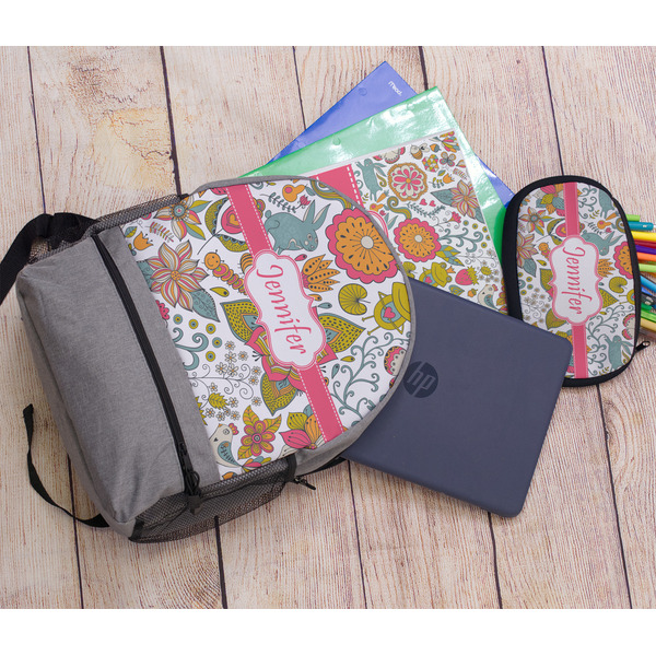 Wild Garden Large Backpack - Gray - With Stuff