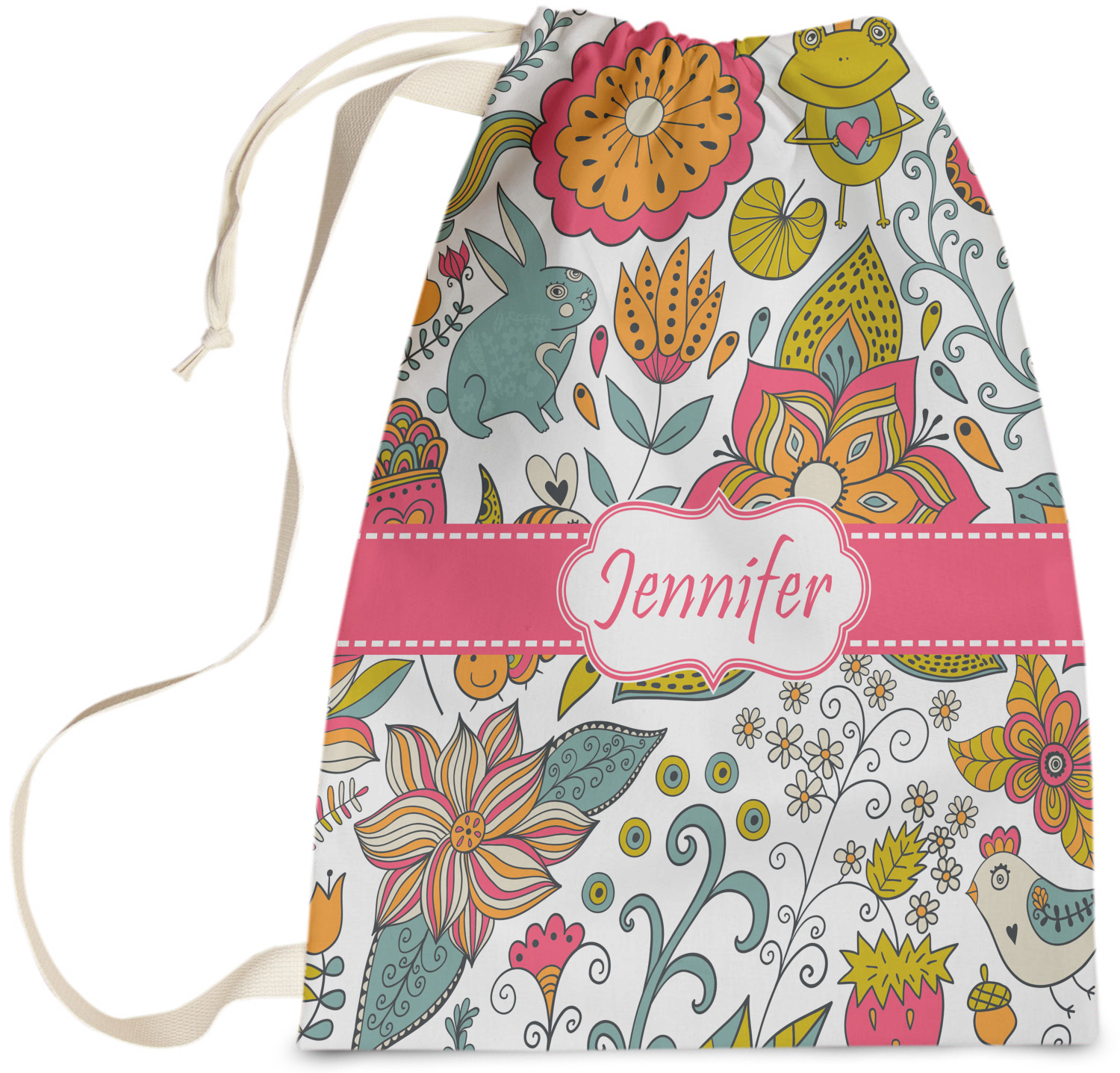 YouCustomizeIt Wild Garden Laundry Bag - Thumbnail 3