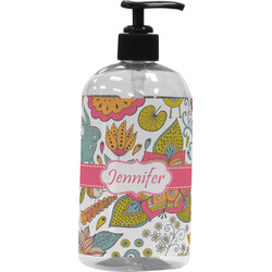 Wild Garden Plastic Soap / Lotion Dispenser (Personalized)