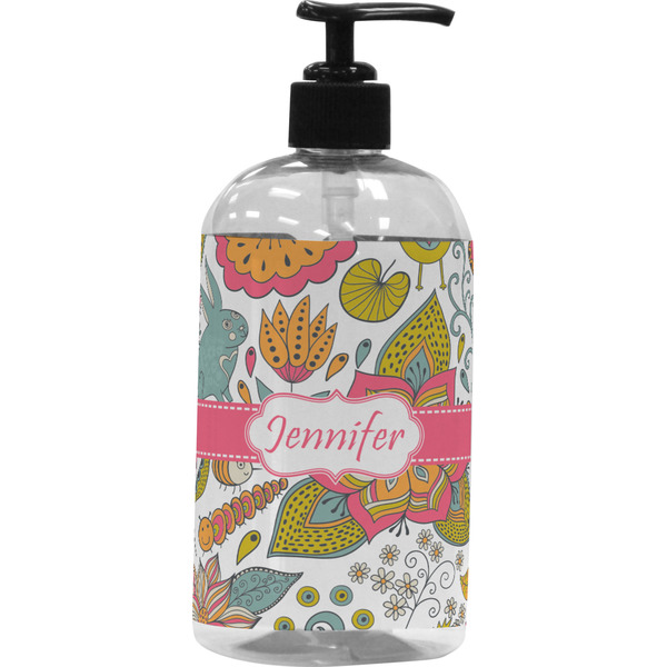 Custom Wild Garden Plastic Soap / Lotion Dispenser (Personalized)