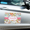 Wild Garden Large Rectangle Car Magnets- In Context