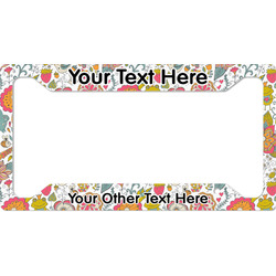 Wild Garden License Plate Frame - Style A (Personalized)