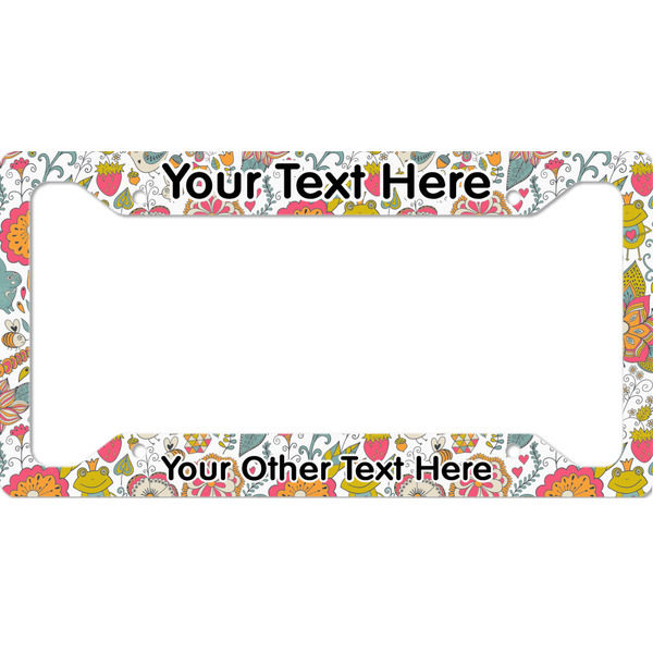 Custom Wild Garden License Plate Frame - Style A (Personalized)