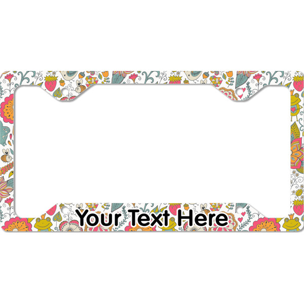 Custom Wild Garden License Plate Frame - Style C (Personalized)