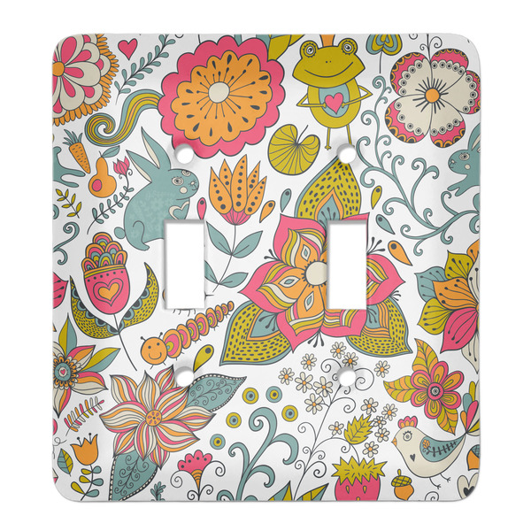 Custom Wild Garden Light Switch Cover (2 Toggle Plate)