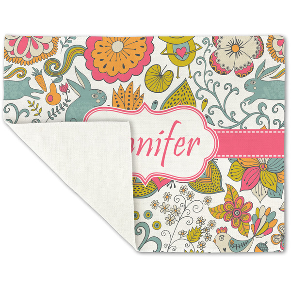 Wild Garden Linen Placemat - Folded Corner (single side)
