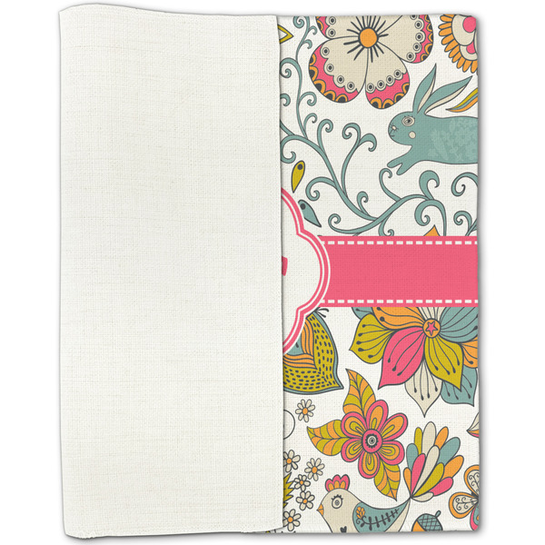 Wild Garden Linen Placemat - Folded Half