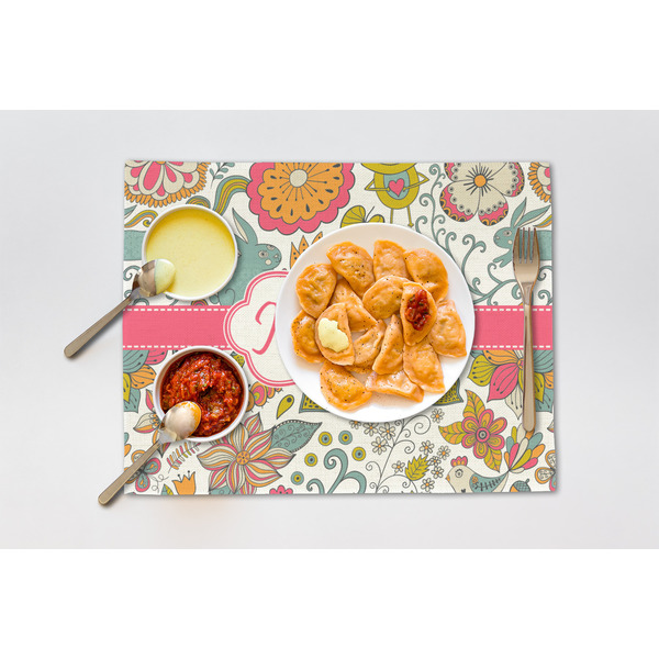 Wild Garden Linen Placemat - Lifestyle (single)