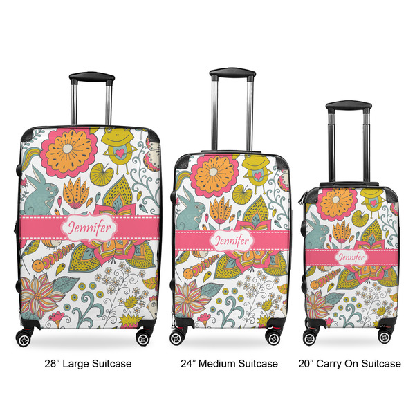 Wild Garden Luggage Bags all sizes - With Handle