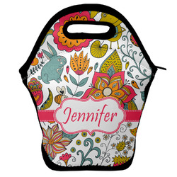 Wild Garden Lunch Bag w/ Name or Text