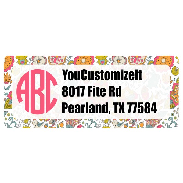 Custom Wild Garden Return Address Labels (Personalized)