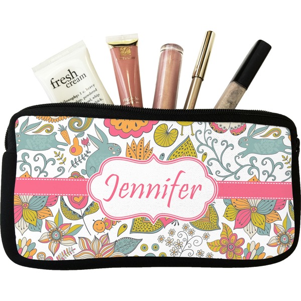 Custom Wild Garden Makeup / Cosmetic Bag - Small (Personalized)